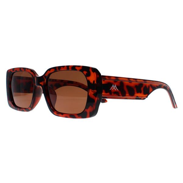 Montana MP76 brown women sunglasses rectangle frame polarized, imported from the UK