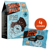 SNACKZILLA Chocolate Soft-Baked Oat Cookies   4 x 30g GOODS M&S   