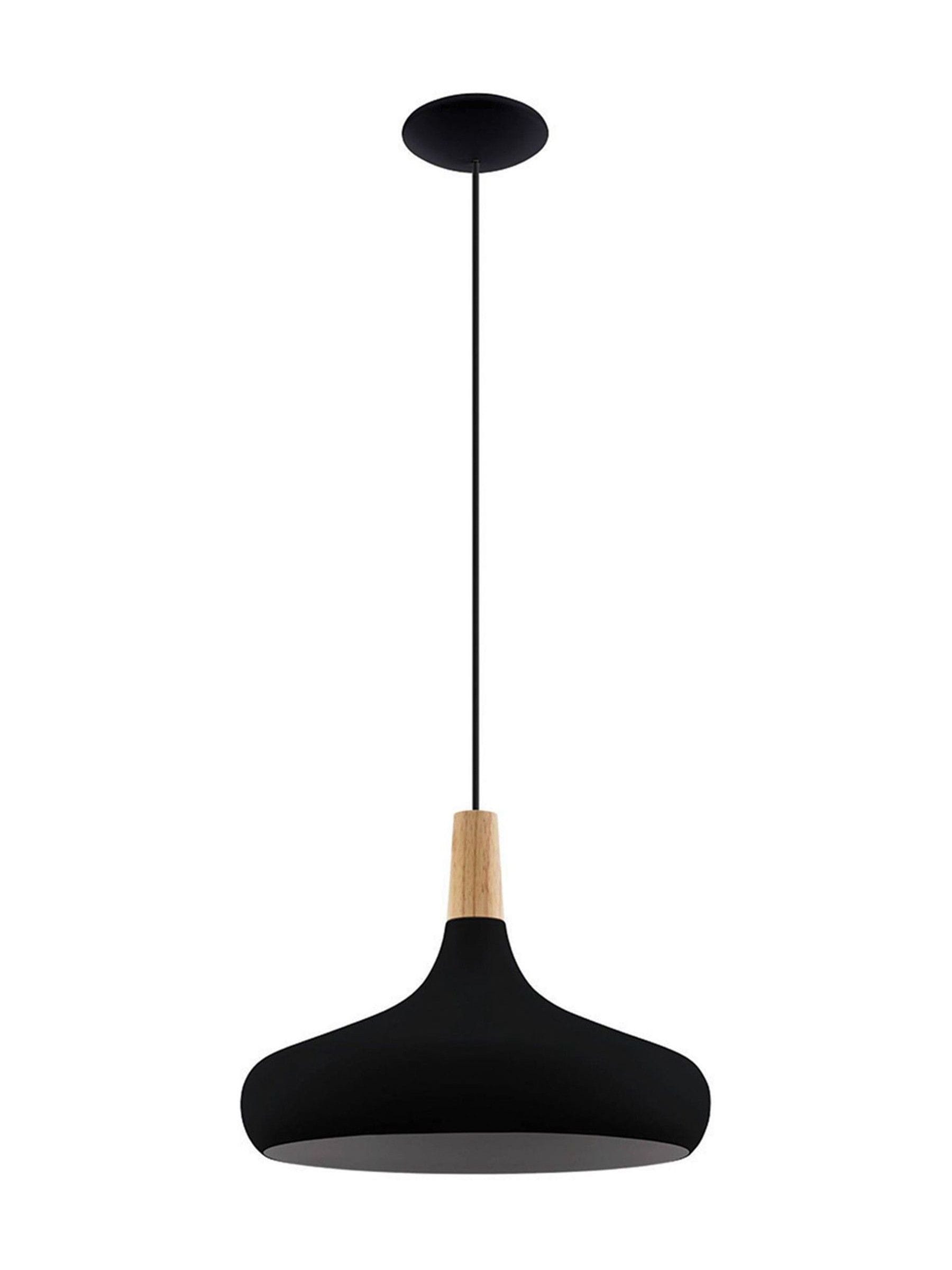 Eglo Sabinar black pendant ceiling light 40cm (British brand)