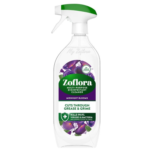 Zoflora Midnight Blooms Disinfectant Trigger Spray   800ml