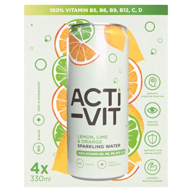 ACTI-VIT Multipack Lemon Lime & Orange   4 x 330ml GOODS M&S   