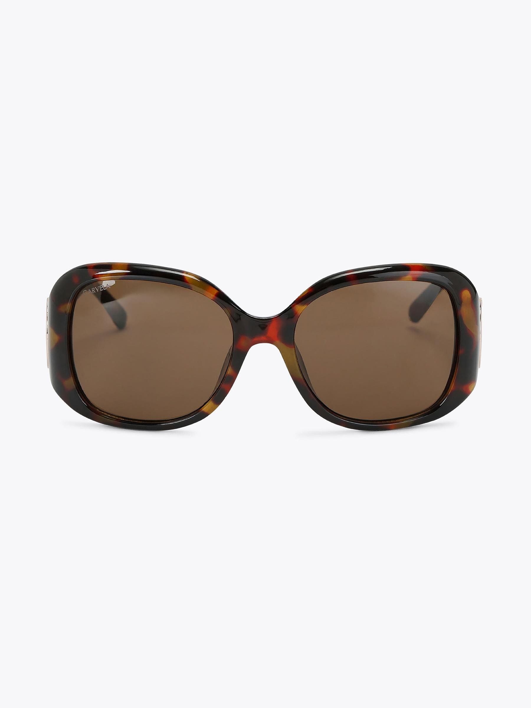 Carvela Brown Jackpot Sunglasses black acetate frames (British brand)