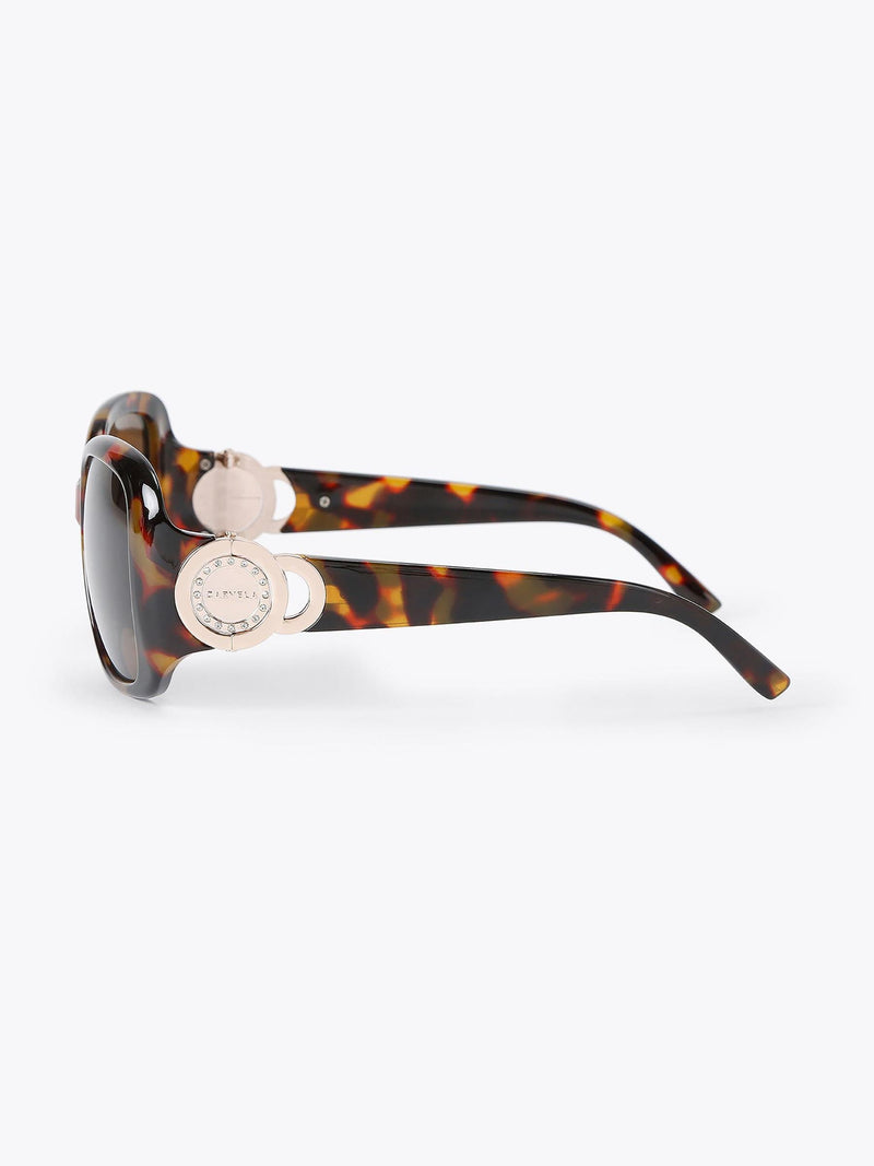 Carvela Brown Jackpot Sunglasses black acetate frames (British brand)