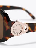 Carvela Brown Jackpot Sunglasses black acetate frames (British brand)