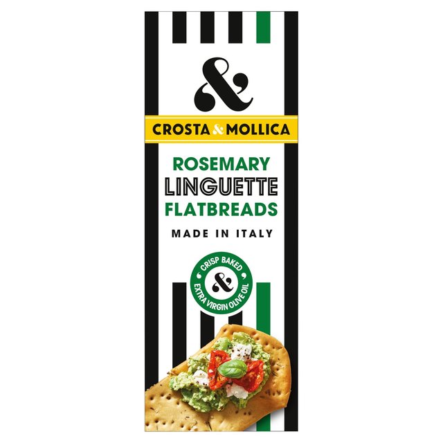 Crosta & Mollica Rosemary Linguette Flatbreads   150g GOODS M&S   