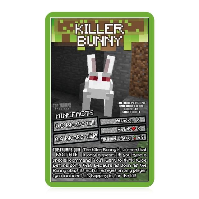 Independent and Unofficial Guide to Minecraft Top Trumps Specials Card Game