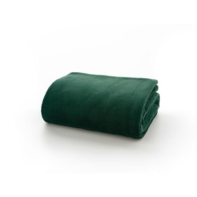 Deyongs Snuggle Touch Throw Dark Green GOODS M&S   