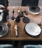 Villeroy & Boch Manufacture Rock porcelain dinner plate set (British brand)