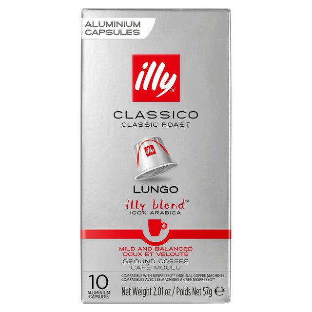 illy Classico Lungo Capsules   10 per pack