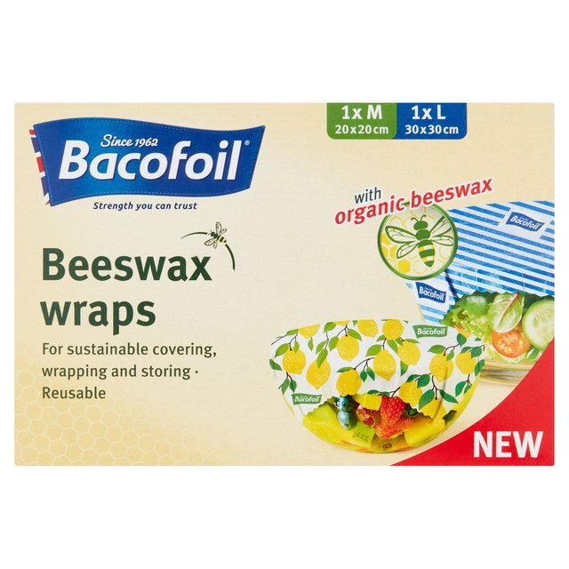 Bacofoil Organic Beeswax Wraps   2 per pack GOODS M&S   