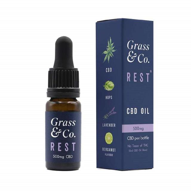 Grass & Co. Rest CBD Consumable Oil 500mg    10ml