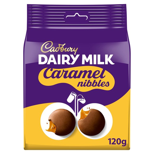 Cadbury Dairy Milk Caramel Nibbles Chocolate Bag   120g GOODS M&S   