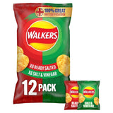 Walkers Ready Salted Salt & Vinegar Variety Multipack Crisps   12 per pack GOODS M&S   