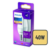 Philips LED Frosted Candle Light Bulb B35 E14 Warm White GOODS M&S   