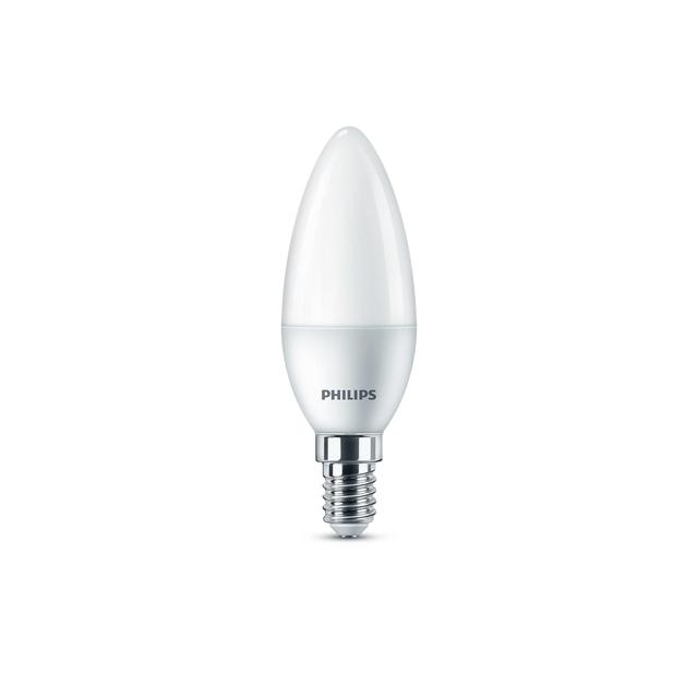 Philips LED Frosted Candle Light Bulb B35 E14 Warm White GOODS M&S   