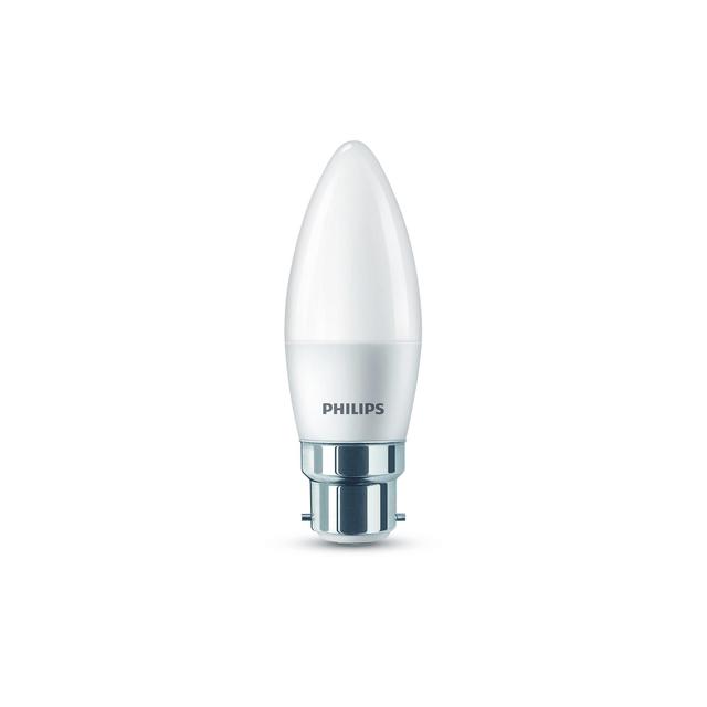 Philips LED Frosted Candle Light Bulb B35 B22 Warm White GOODS M&S   