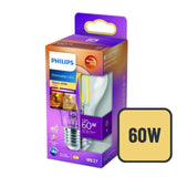 Philips LED Classic 60W A60 Light Bulb E27 Warm Glow Dimmable GOODS M&S   