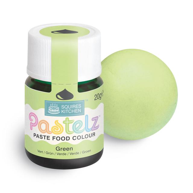 Squires Kitchen Pastelz Paste Food Colour Green   20g