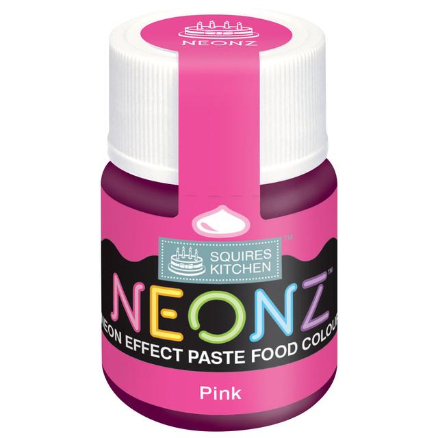 Squires Kitchen Neonz Paste Food Colour Pink   20g