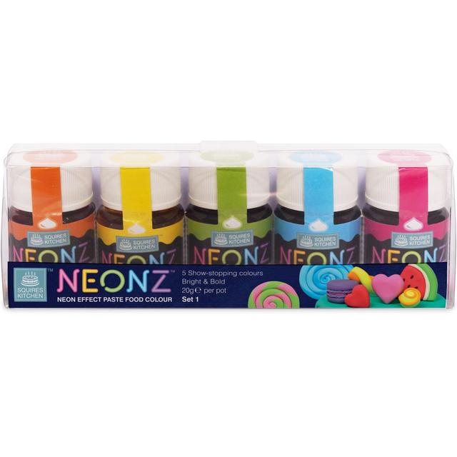 Squires Kitchen Neonz Paste Colour Kit   5 x 20g