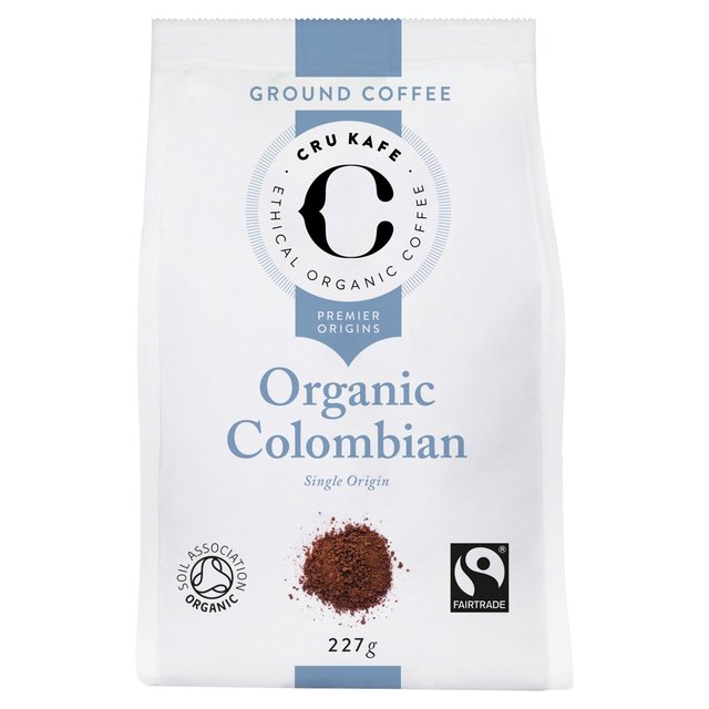 CRU Kafe Organic Fairtrade Colombian Ground Coffee   227g