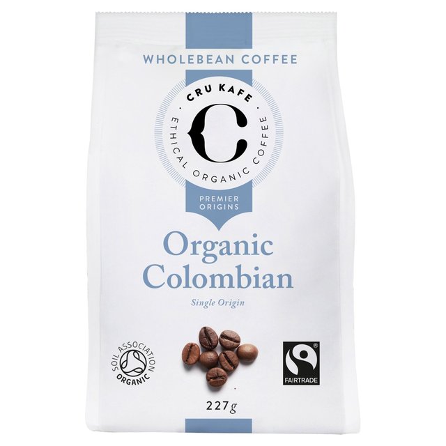 CRU Kafe Organic Fairtrade Colombian Coffee Beans   227g