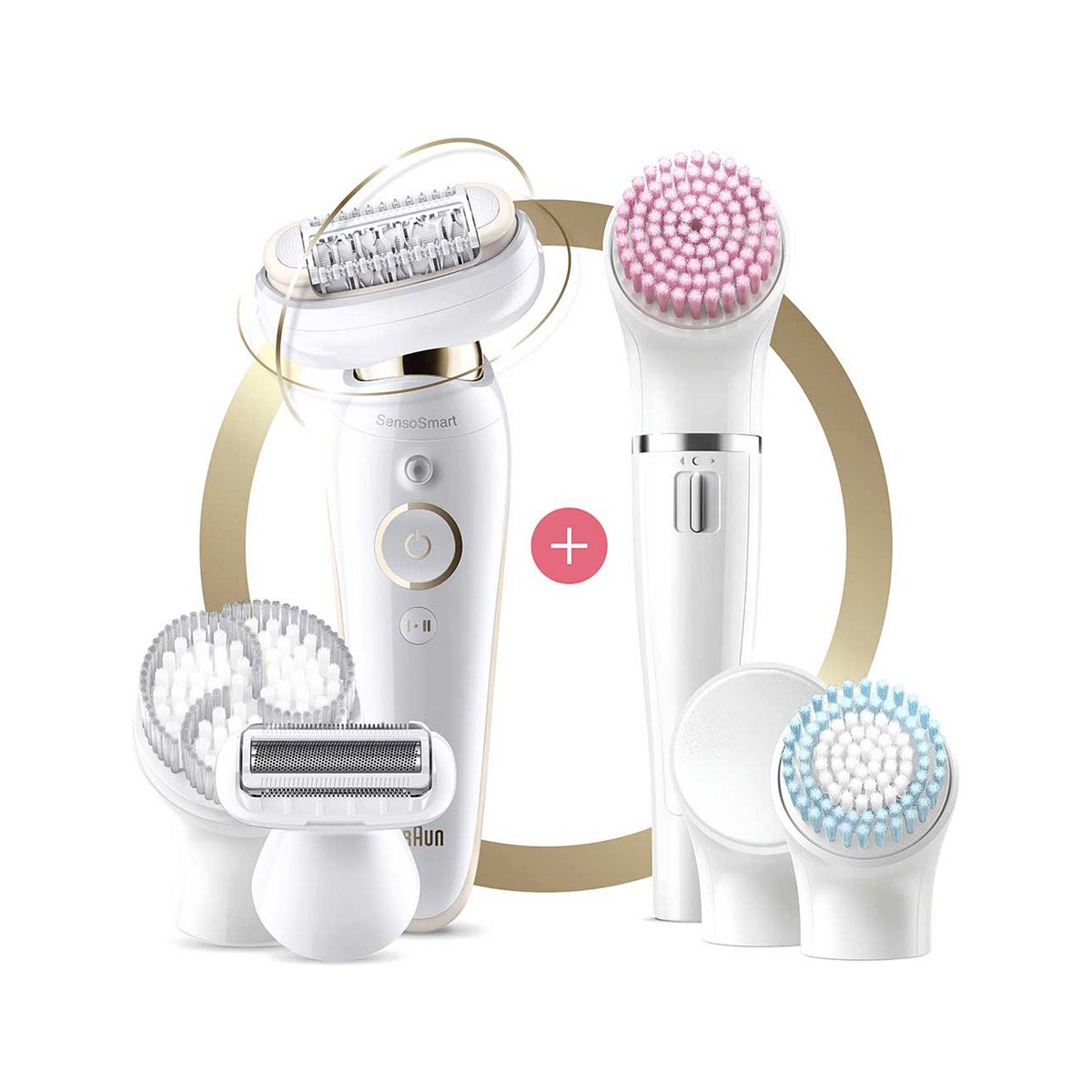 Braun Silk-épil 9 Flex 9-100 Beauty Set - Epilator, Flexible Head, Easier Hair Removal, White/Gold GOODS Boots   