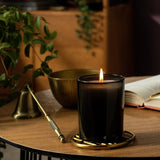 Habitat Patchouli & Plum candle in frosted black glass pot (British brand)
