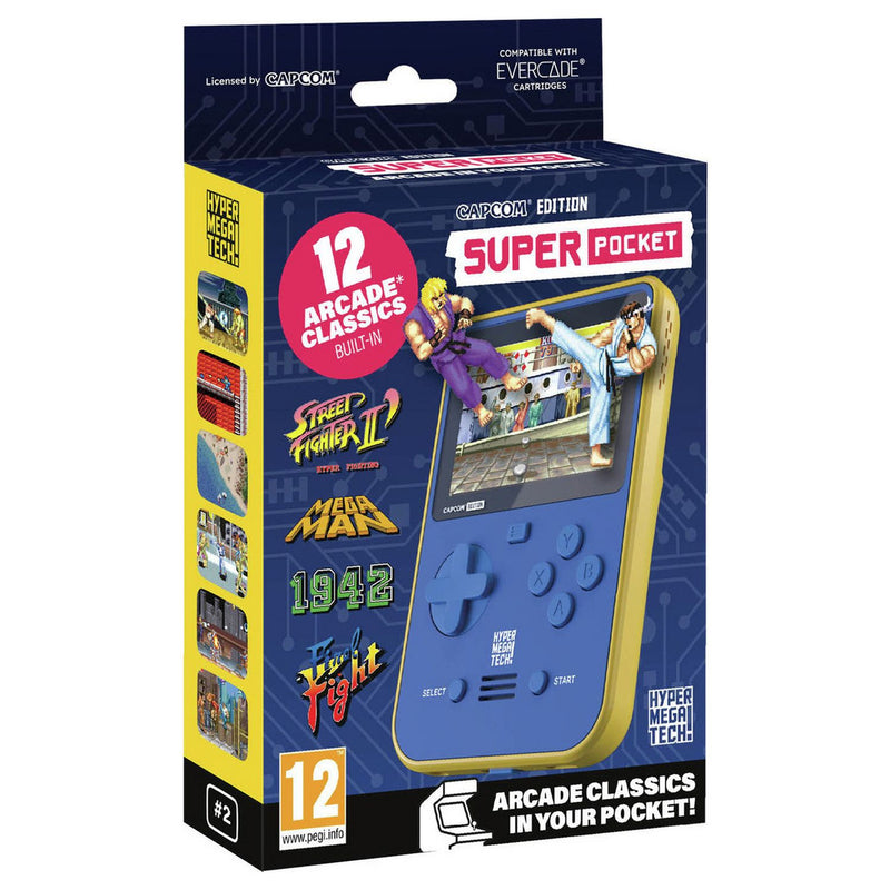 Hyper Mega Tech Capcom Super Pocket retro handheld - British product