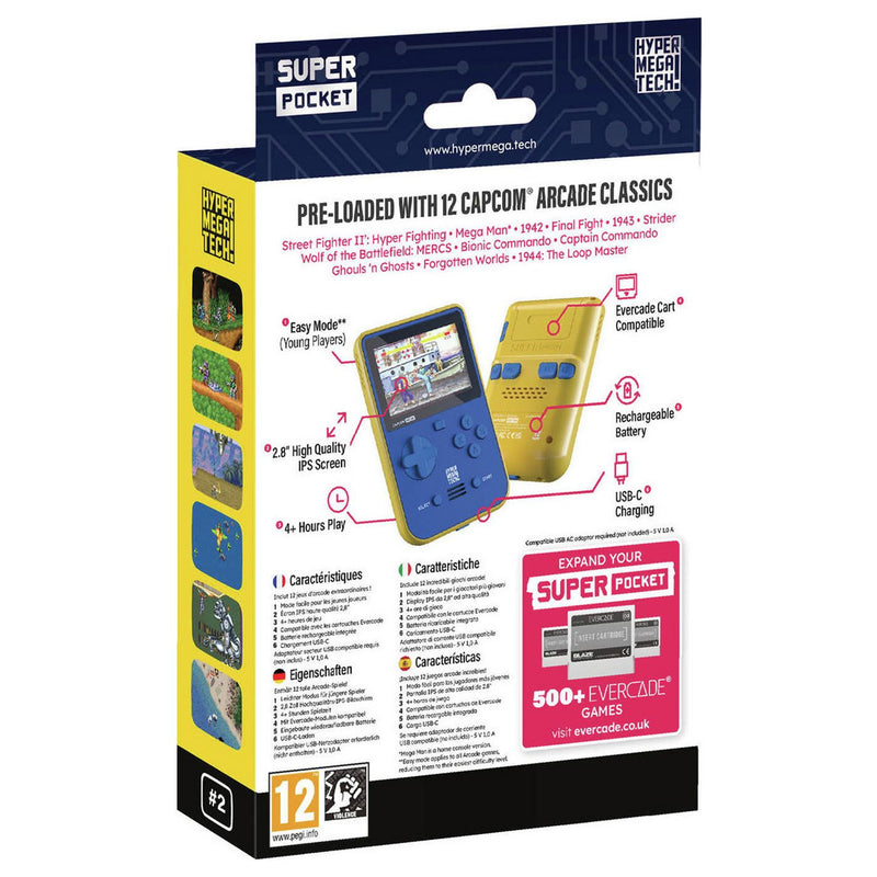 Hyper Mega Tech Capcom Super Pocket retro handheld - British product