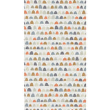 Scion Irregular Half Moon wallpaper in nutmeg, paprika and jet, imported from the UK