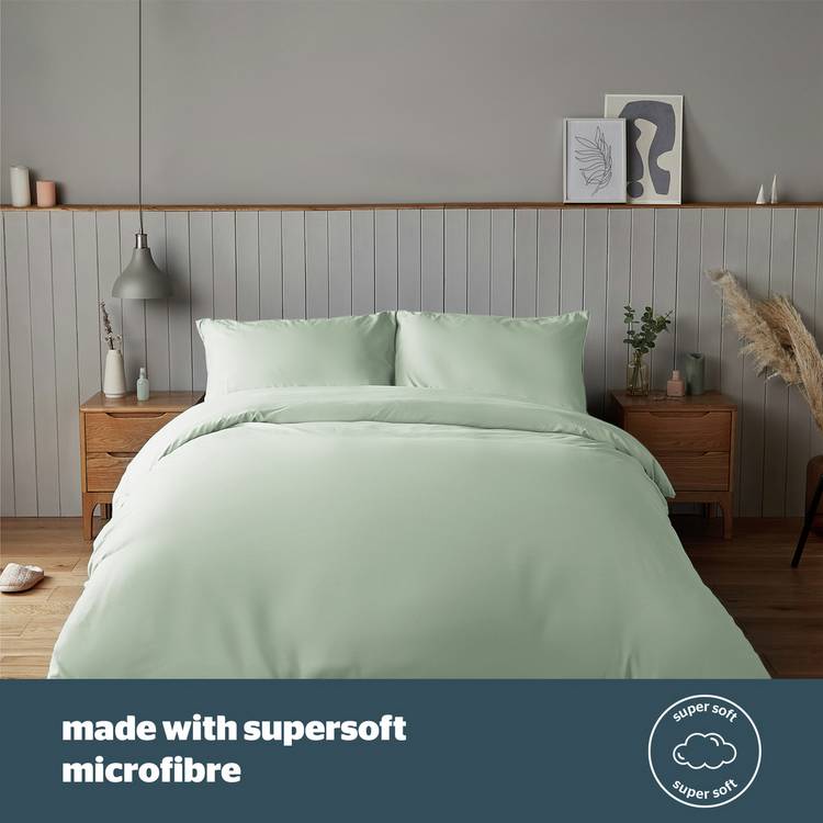 Silentnight bedding set sage green single, UK version