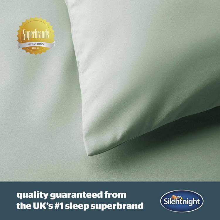 Silentnight bedding set sage green single, UK version