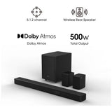 Hisense AX5125H sound bar with rear speakers and subwoofer, UK version