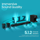 Hisense AX5125H sound bar with rear speakers and subwoofer, UK version