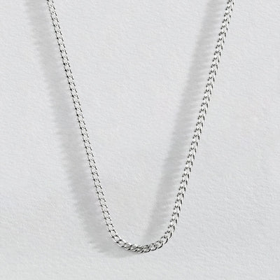 Argos Revere Sterling Silver Curb Chain Necklace 16 Inch- Buy online at McGrocer