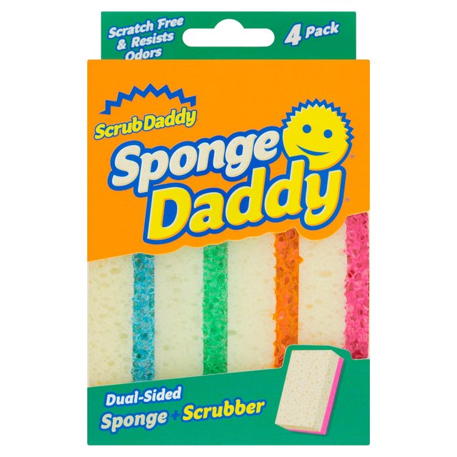 Scrub Daddy Sponge Daddy Colors   4 per pack GOODS M&S   