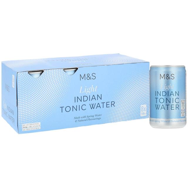 M&S Light Indian Tonic Water   8 x 150ml