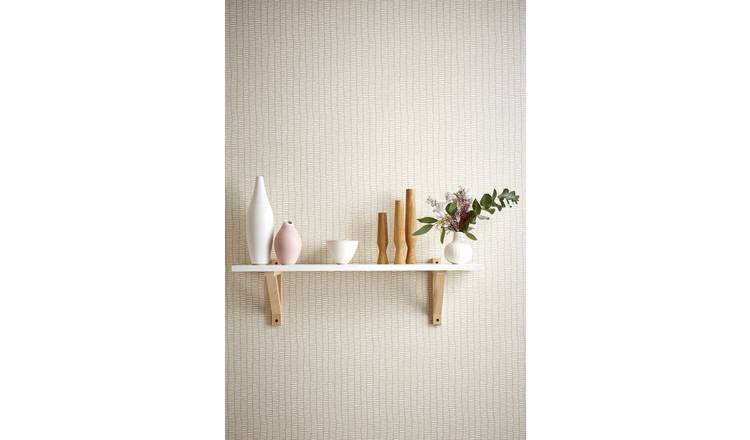 Scion Tocca Linen Cream wallpaper roll, imported from the UK