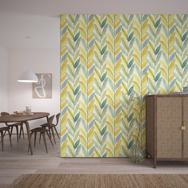 Scion Banana Leaves wallpaper roll, matte finish (British brand)