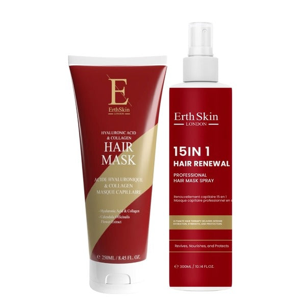 Erth Skin London 15-in-1 hair spray and collagen mask 550ml, UK version