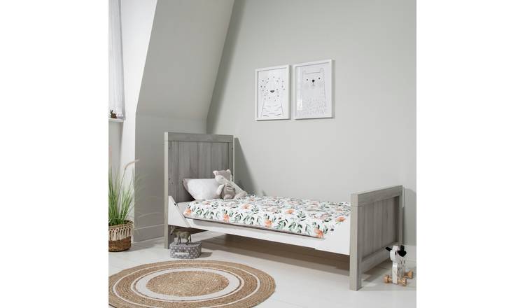 Tutti Bambini Modena Cot Bed Grey - Ash White