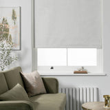 Argos Home crushed velvet white blackout blind 90cm, UK version