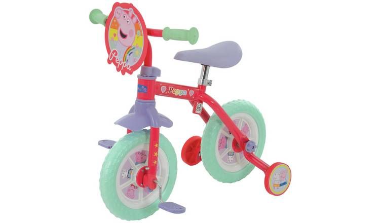 Peppa Pig 2-in-1 10 Inch Wheel Size Training Bike