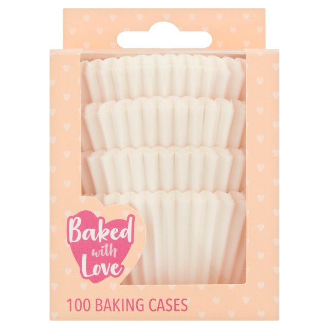 White Cupcake Cases   100 per pack