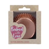 Rose Gold Cupcake Cases   50 per pack GOODS M&S   