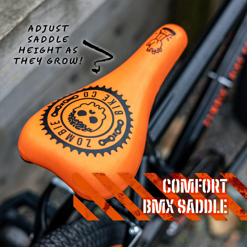 Zombie BMX Bike Black/Orange 20 inch - British product