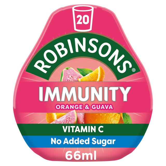 Robinsons Mini Immunity Orange & Guava No Added Sugar Squash   66ml GOODS M&S   