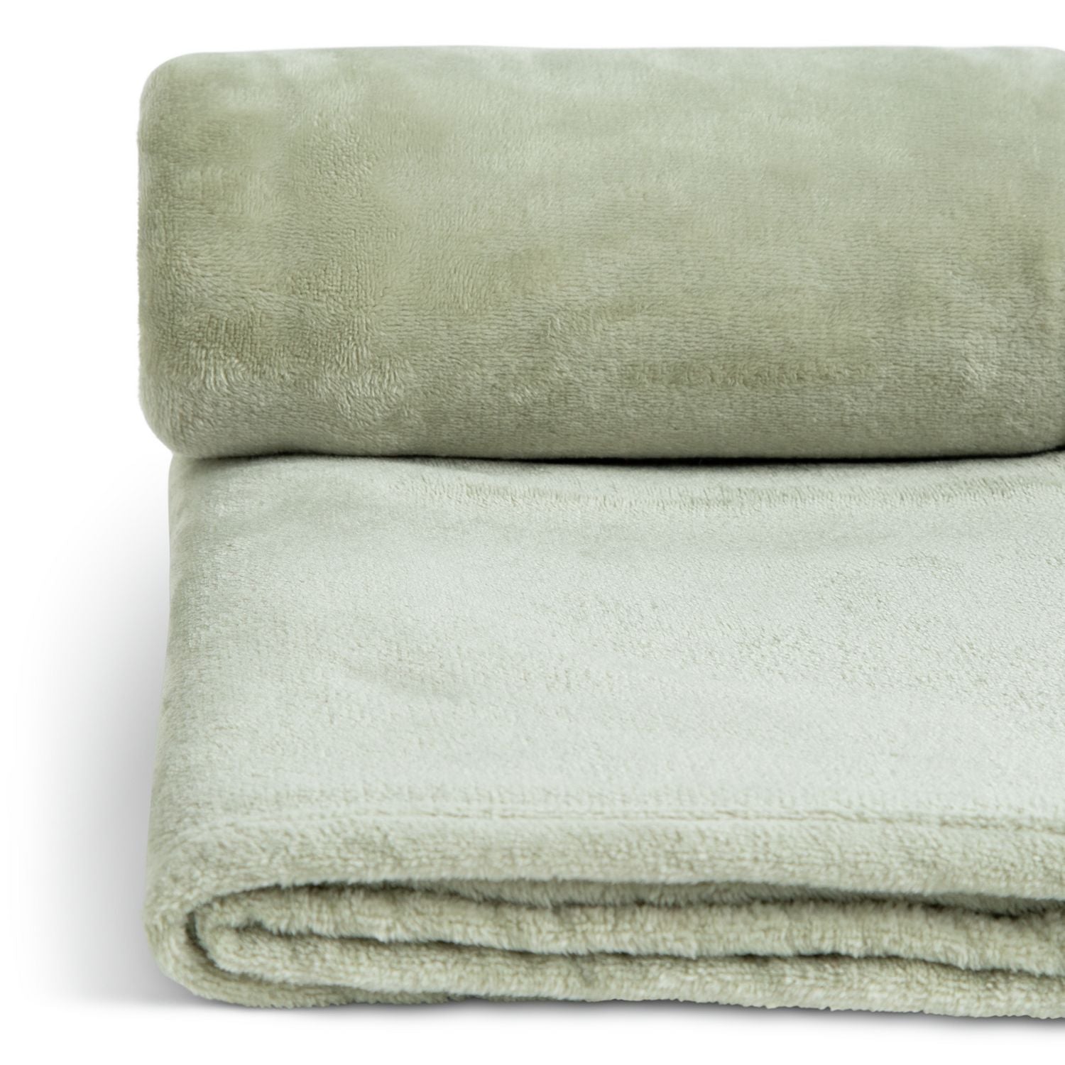 Argos Home Fleece Throw - Sage - 125x150cm