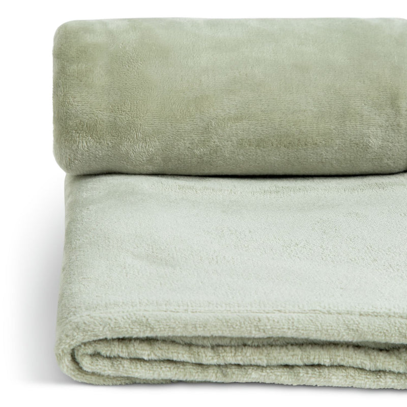 Argos Home Fleece Throw - Sage - 125x150cm